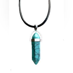 Turquoise Bullet Pendant